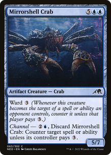 {C} Mirrorshell Crab [Kamigawa: Neon Dynasty][NEO 063]