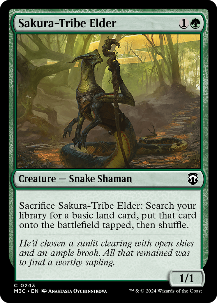 {C} Sakura-Tribe Elder (Ripple Foil) [Modern Horizons 3 Commander][RPF M3C 243]
