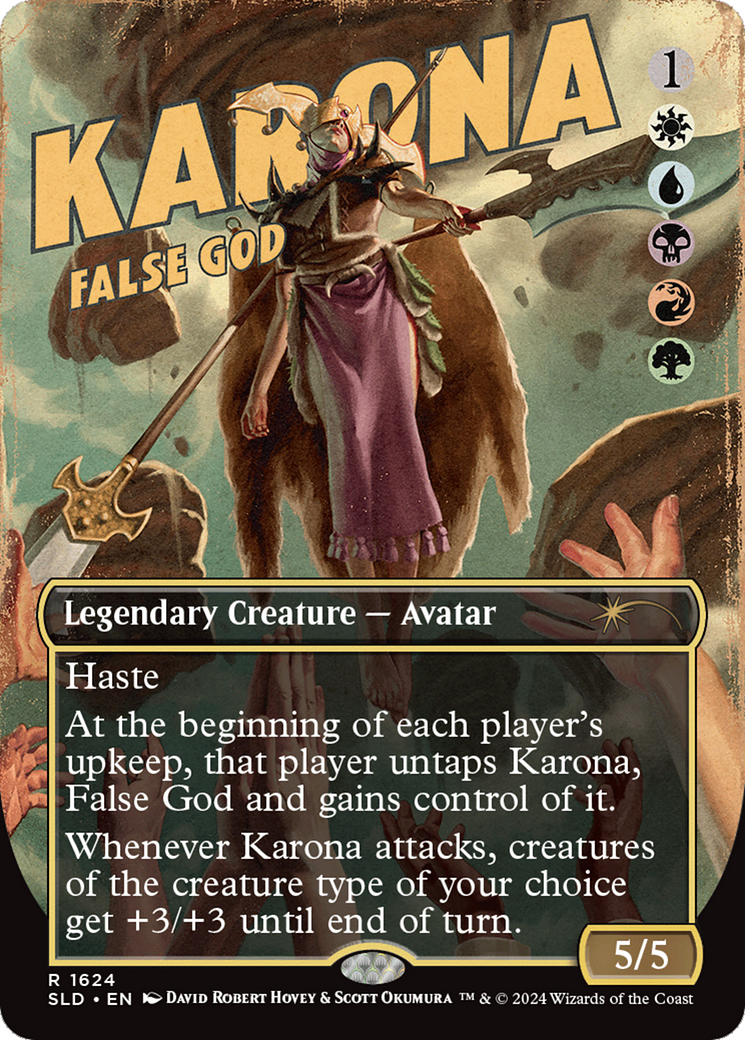 Karona, False God [SLD-1624]  (Borderless) Foil