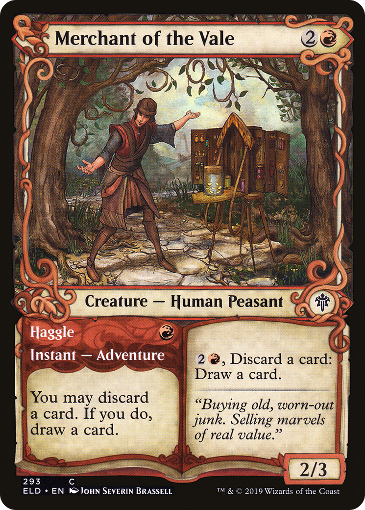 {C} Merchant of the Vale // Haggle (Showcase) [Throne of Eldraine][ELD 293]