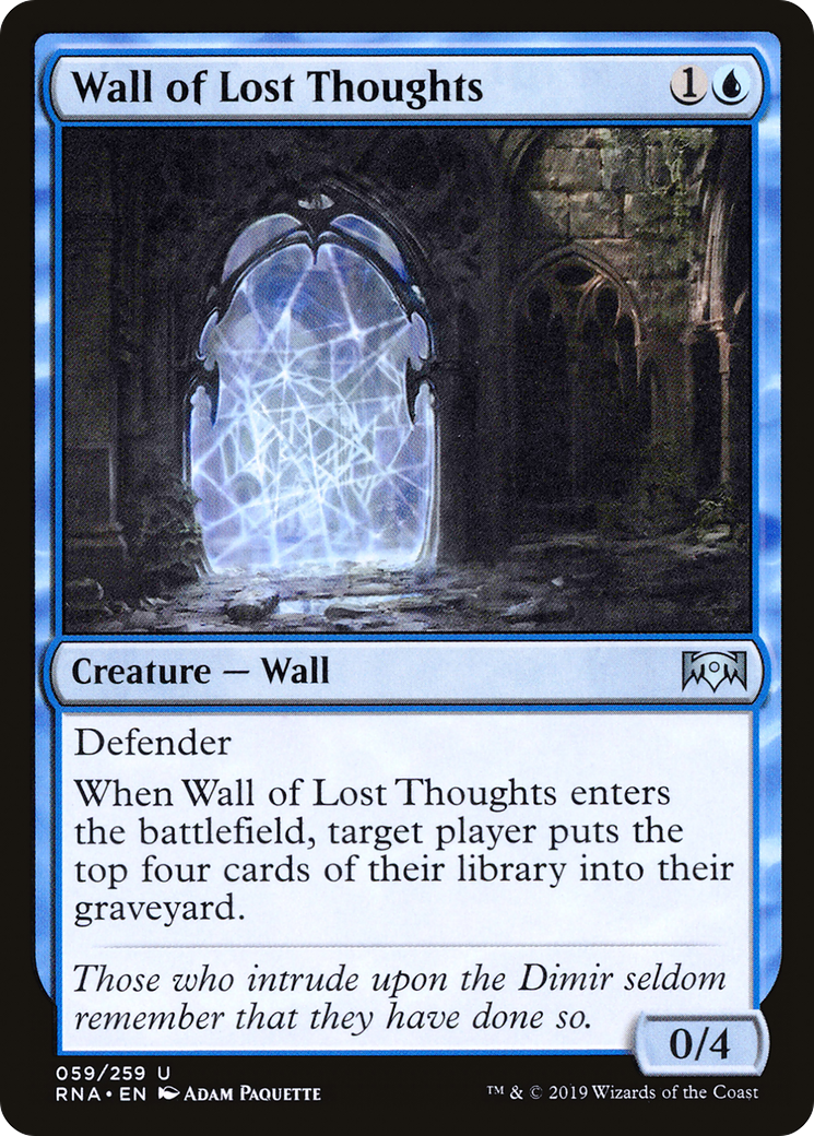 {C} Wall of Lost Thoughts [Ravnica Allegiance][RNA 059]