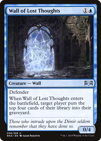 {C} Wall of Lost Thoughts [Ravnica Allegiance][RNA 059]
