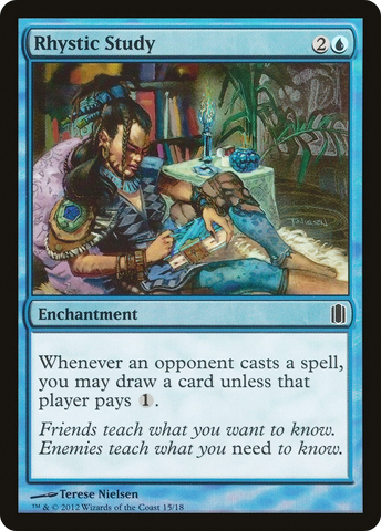 {C} Rhystic Study [Commander's Arsenal][CM1 015]