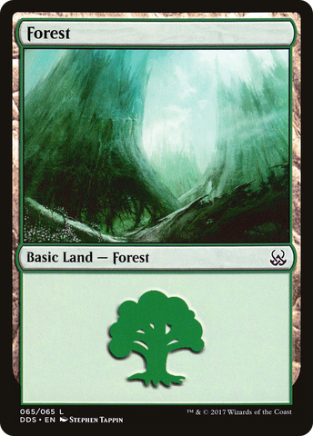{B}[DDS 065] Forest (65) [Duel Decks: Mind vs. Might]