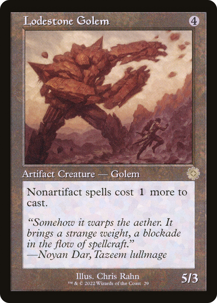 {R} Lodestone Golem (Retro) [The Brothers' War Retro Artifacts][BRR 029]