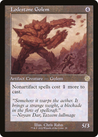{R} Lodestone Golem (Retro) [The Brothers' War Retro Artifacts][BRR 029]