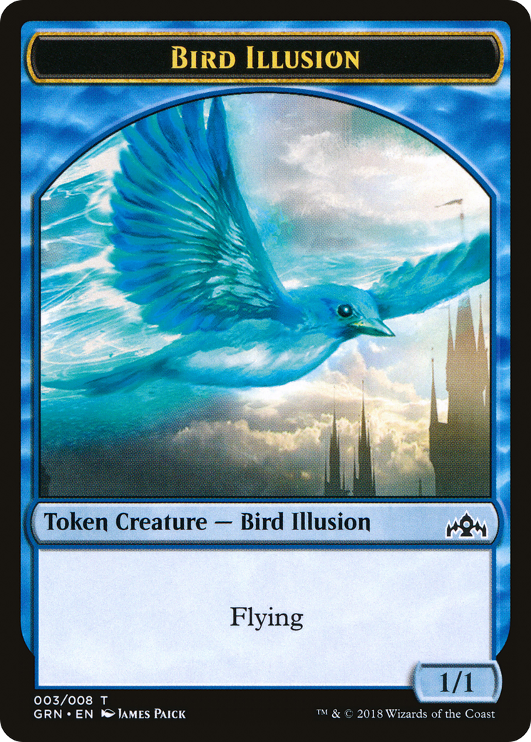 {T} Bird Illusion Token [Guilds of Ravnica Tokens][TGRN 003]