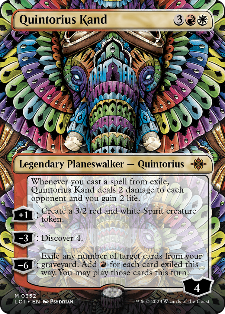 {@R} Quintorius Kand (0352) (Borderless) [The Lost Caverns of Ixalan][LCI 352]