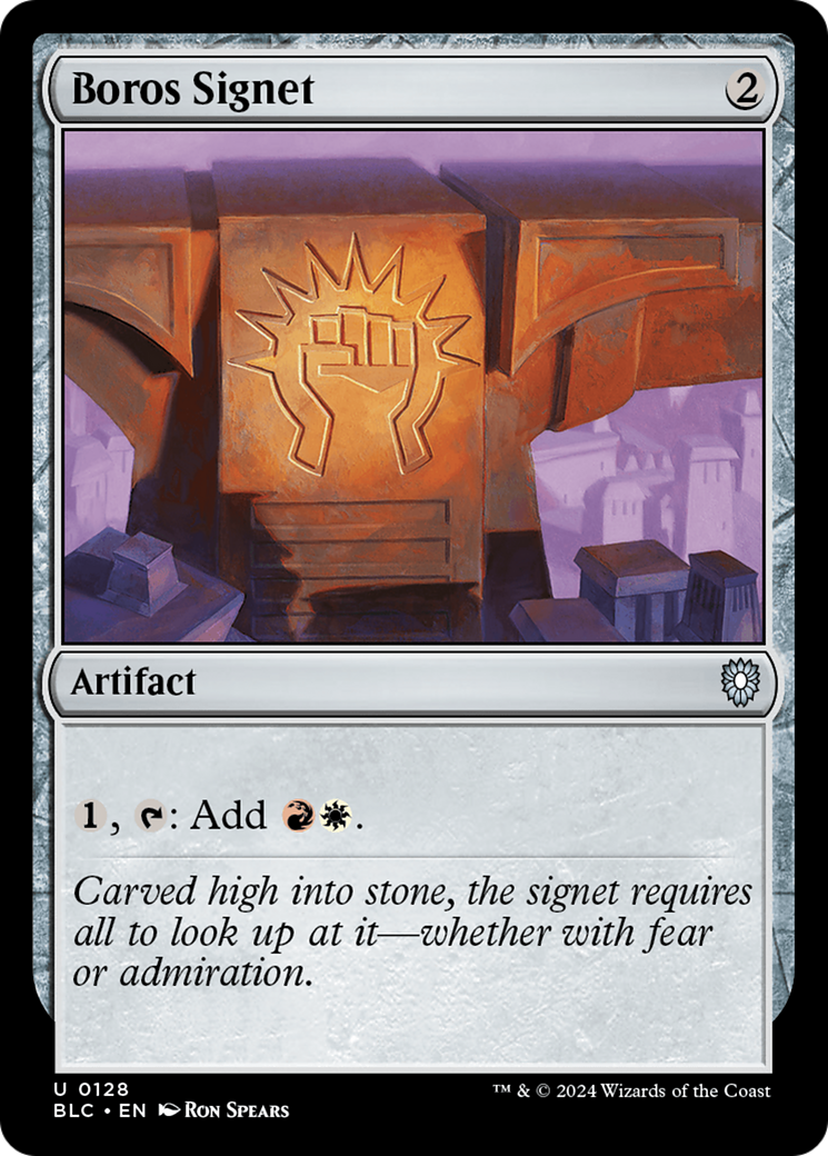 {C} Boros Signet [Bloomburrow Commander][BLC 128]