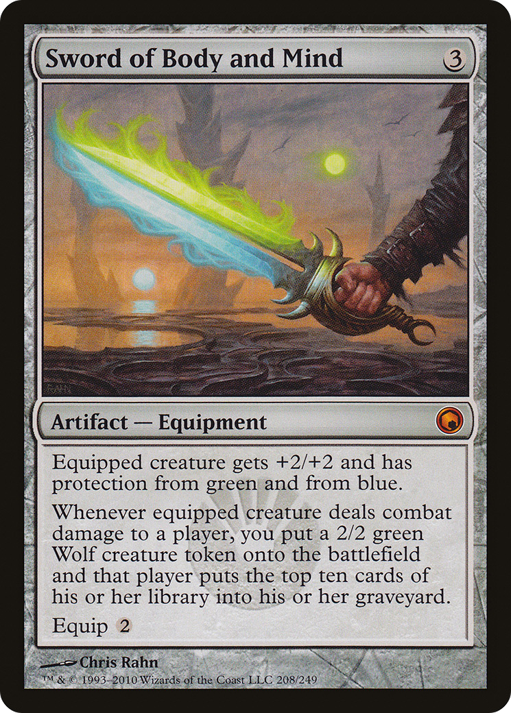 {R} Sword of Body and Mind [Scars of Mirrodin][SOM 208] - Misty Mountain Games