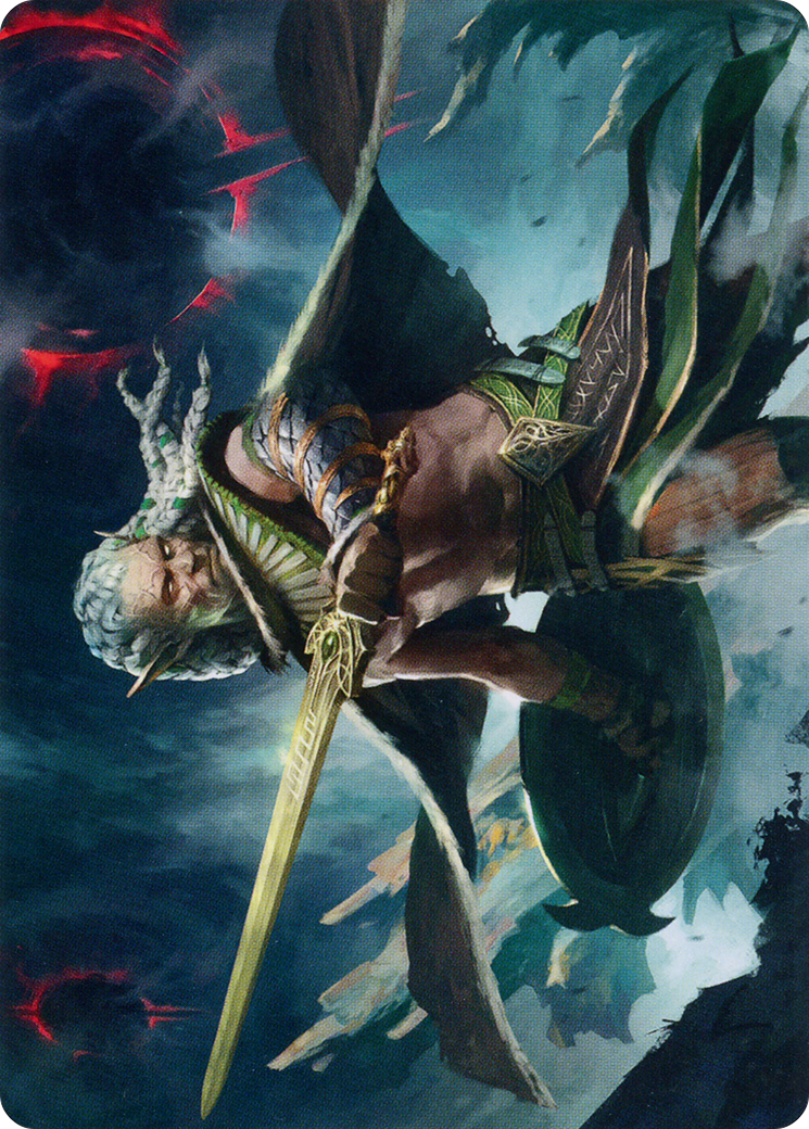 {A} Serpent-Blade Assailant Art Card (40) [March of the Machine Art Series][AMOM 040]