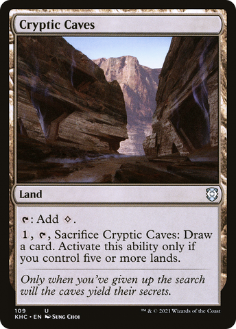 {C} Cryptic Caves [Kaldheim Commander][KHC 109]