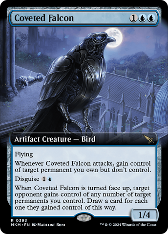 {@R} Coveted Falcon (Extended Art) [Murders at Karlov Manor][MKM 393]
