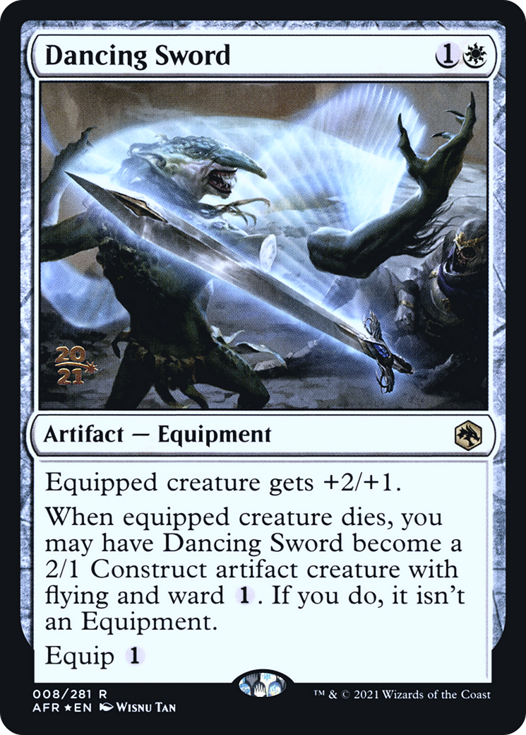 {R} Dancing Sword [Dungeons & Dragons: Adventures in the Forgotten Realms Prerelease Promos][PR AFR 008]