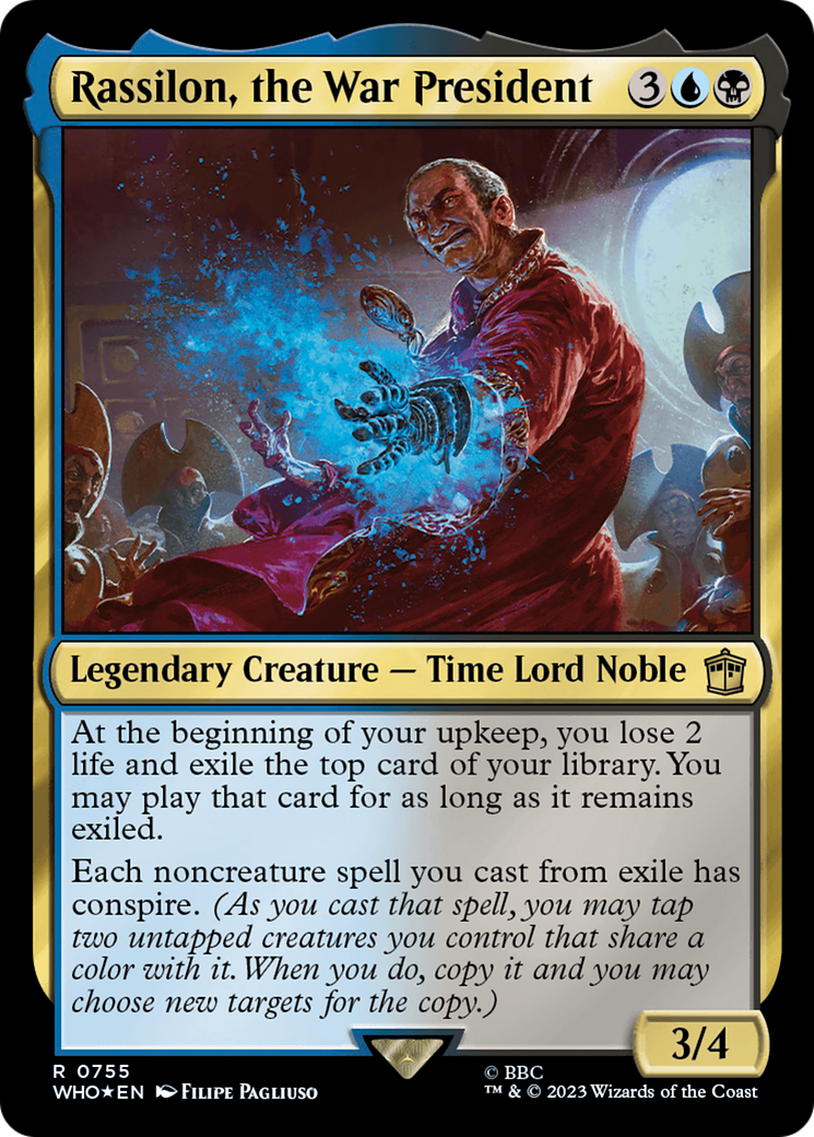 {R} Rassilon, the War President (Surge Foil) [Doctor Who][WHO 755]