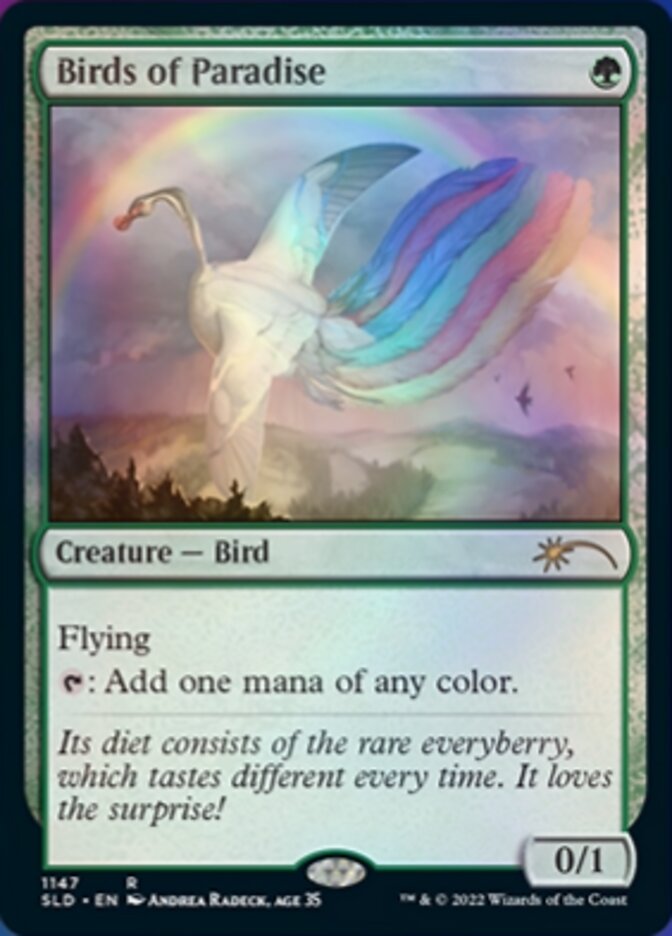 {R} Birds of Paradise (1147) [Secret Lair Drop Series][SLD 1147]