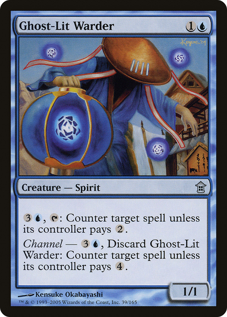 {C} Ghost-Lit Warder [Saviors of Kamigawa][SOK 039]