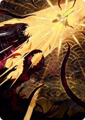 {A} Defiant Strike Art Card [Strixhaven: School of Mages Art Series][ASTX 062]