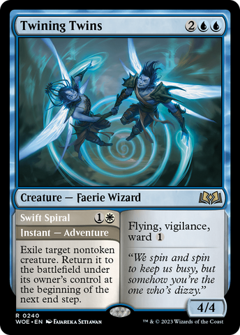 {@R} Twining Twins // Swift Spiral [Wilds of Eldraine][WOE 240]