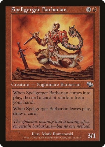{C} Spellgorger Barbarian [Judgment][JUD 100]