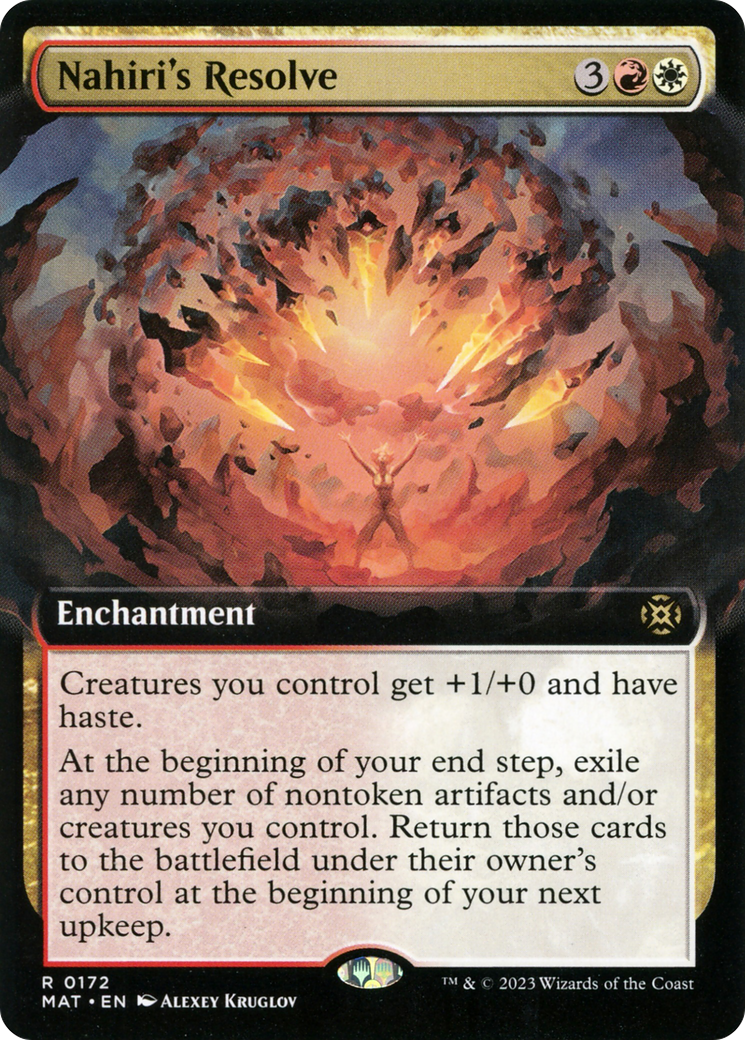 {R} Nahiri's Resolve (Extended Art) [March of the Machine: The Aftermath][MAT 172]