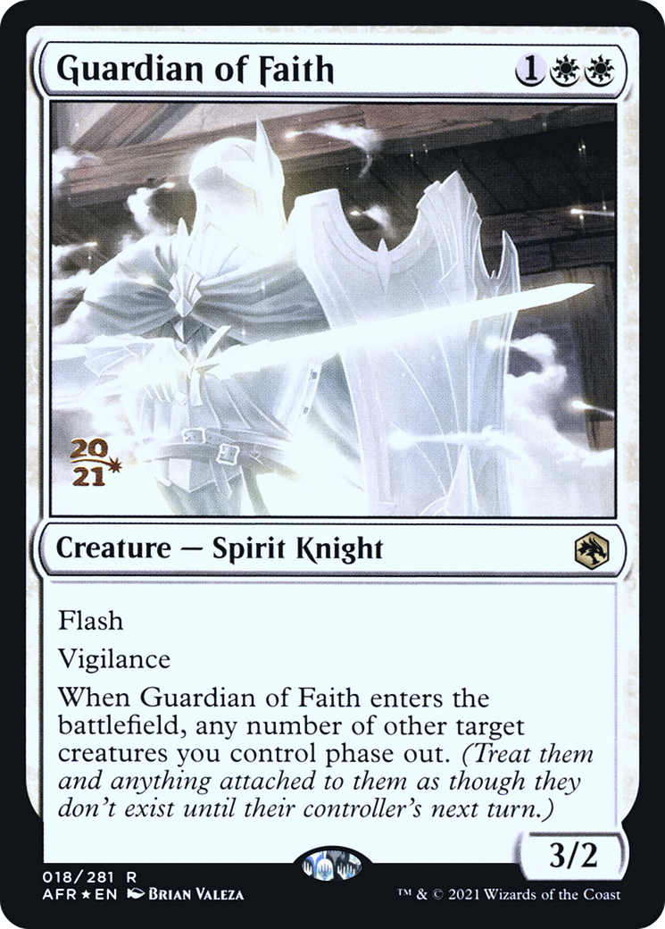 {R} Guardian of Faith [Dungeons & Dragons: Adventures in the Forgotten Realms Prerelease Promos][PR AFR 018]