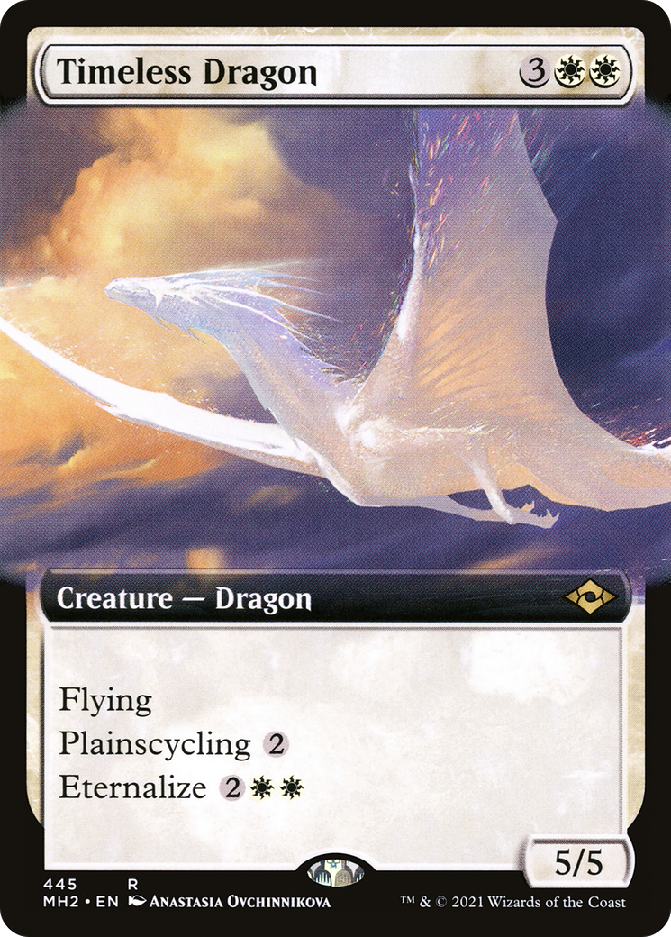 {R} Timeless Dragon (Extended Art): (Extended Art) [Modern Horizons 2] [MH2 445]