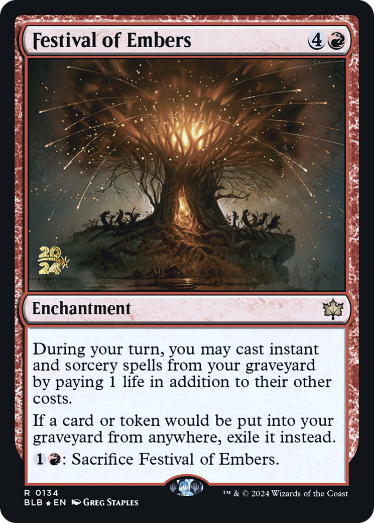 {@R} Festival of Embers [Bloomburrow Prerelease Promos][PR BLB 134]