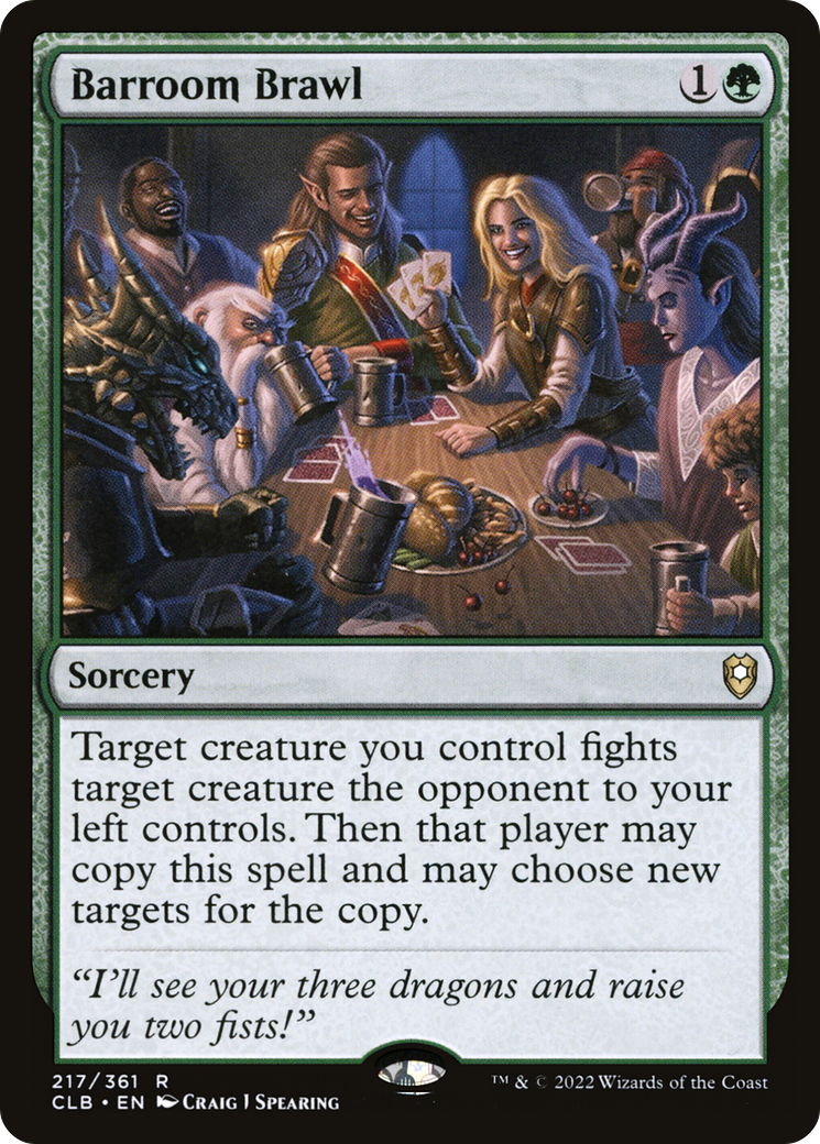 {R} Barroom Brawl [Commander Legends: Battle for Baldur's Gate][CLB 217]