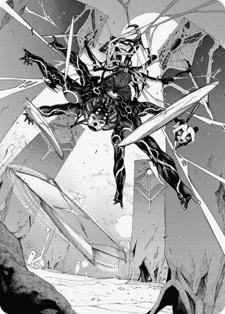 {A} Kaito, Dancing Shadow 2 Art Card [Phyrexia: All Will Be One Art Series][AONE 078]