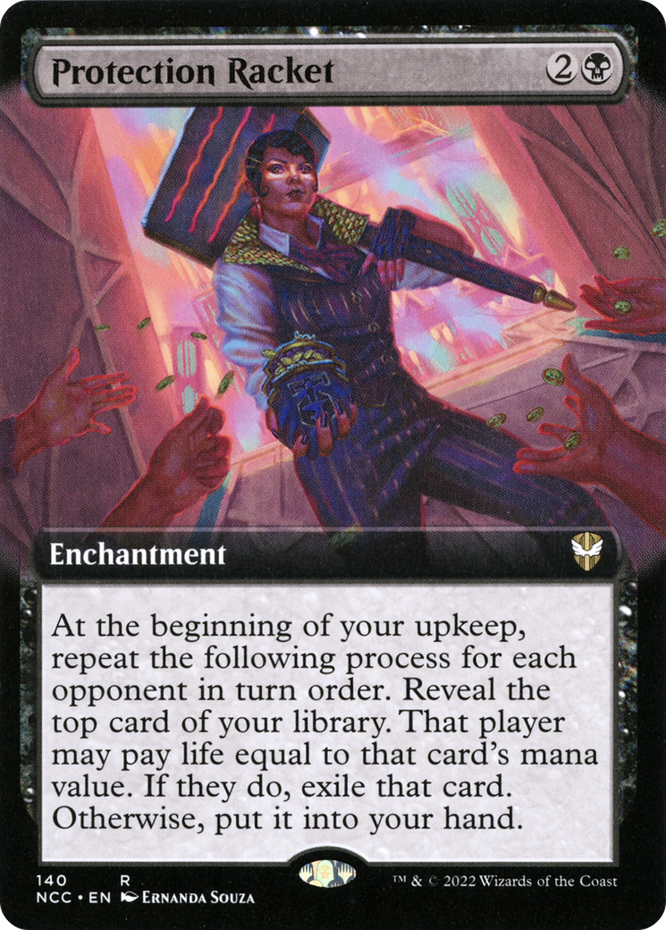 {R} Protection Racket (Extended Art) [Streets of New Capenna Commander][NCC 140]