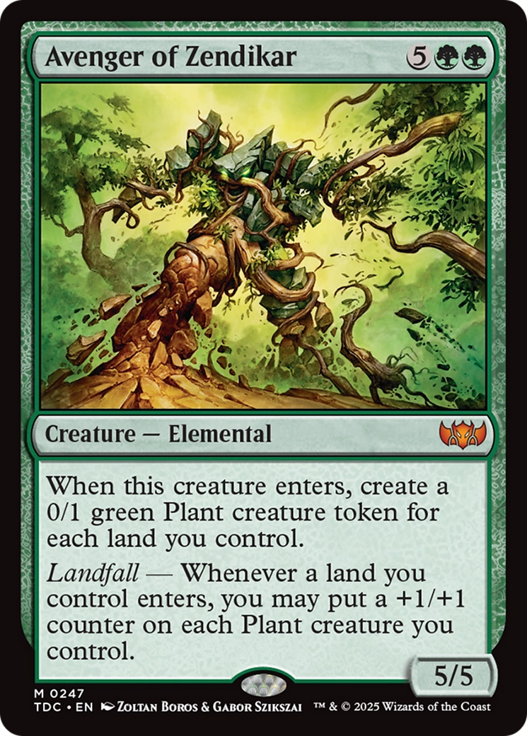 {R} Avenger of Zendikar [Tarkir: Dragonstorm Commander][TDC 247]