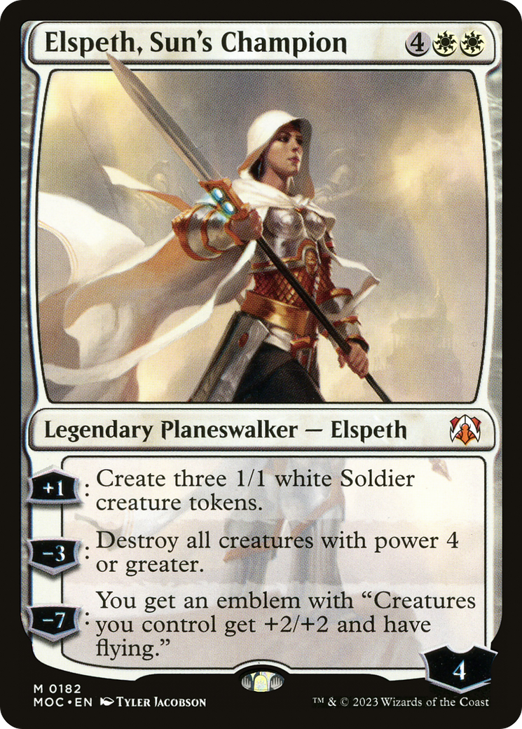 {R} Elspeth, Sun's Champion [March of the Machine Commander][MOC 182]
