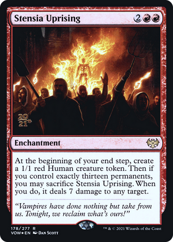 {R} Stensia Uprising [Innistrad: Crimson Vow Prerelease Promos][PR VOW 178]