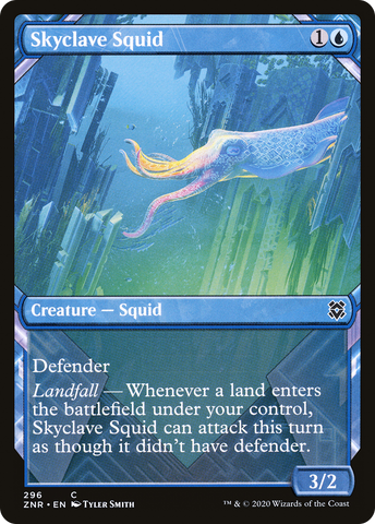 {C} Skyclave Squid (Showcase) [Zendikar Rising][ZNR 296]
