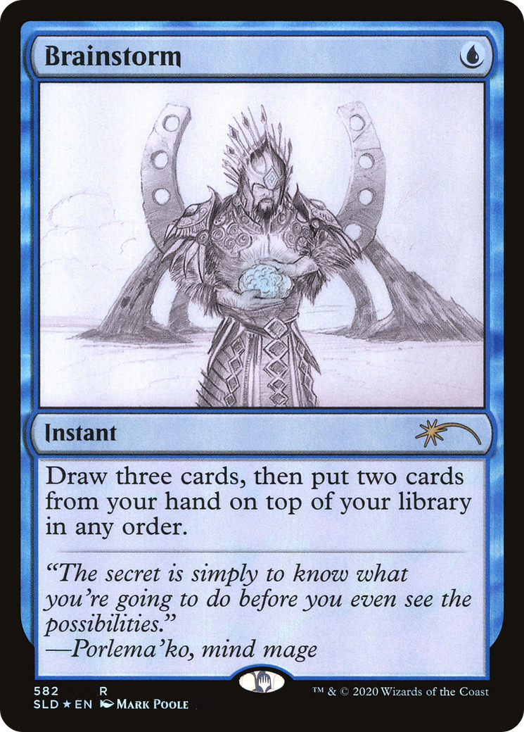 {R} Brainstorm (Sketch) [Secret Lair Drop Promos][SLD 582]