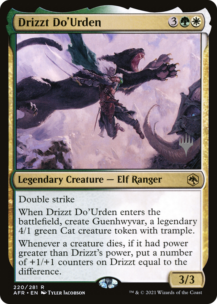 {R} Drizzt Do'Urden (Promo Pack) [Dungeons & Dragons: Adventures in the Forgotten Realms Promos][PP AFR 220]