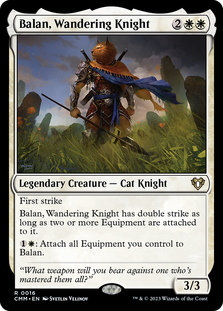 {R} Balan, Wandering Knight [Commander Masters][CMM 016]