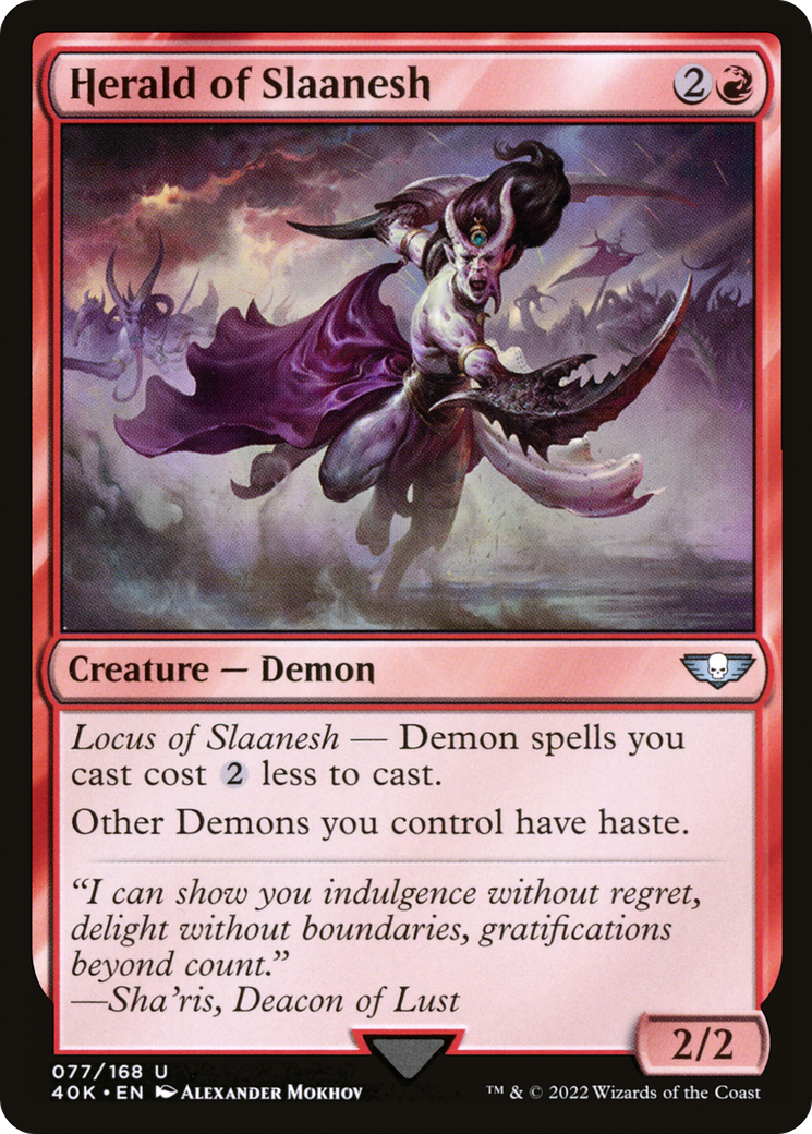 {C} Herald of Slaanesh [Universes Beyond: Warhammer 40,000][40K 077]