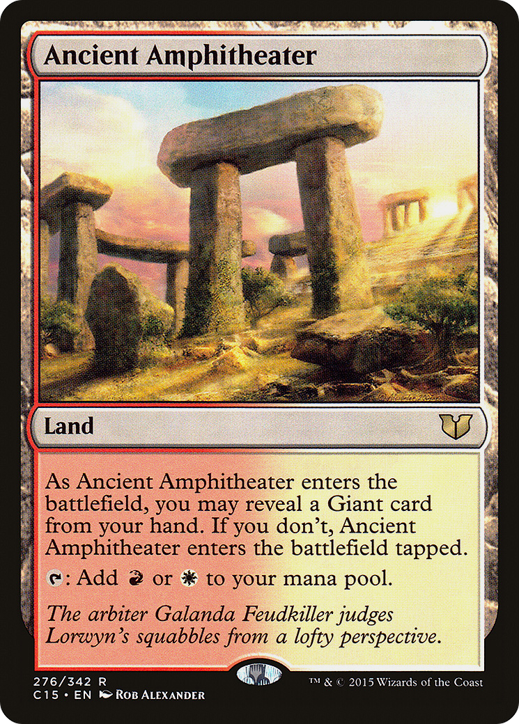 {R} Ancient Amphitheater [Commander 2015][C15 276]