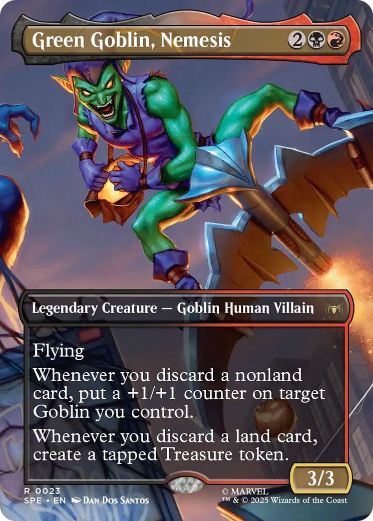 {@@ SPE R} Green Goblin, Nemesis (Borderless) [Marvel's Spider-Man: Eternal-Legal] [SPE 023]