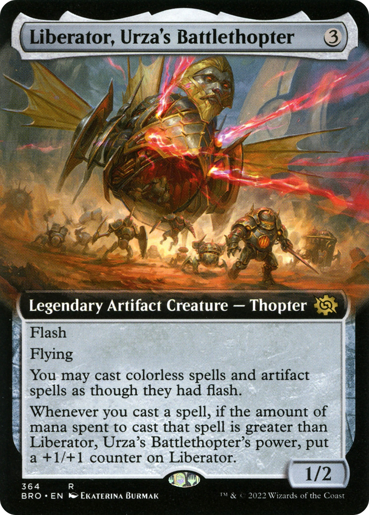 {R} Liberator, Urza's Battlethopter (Extended Art) [The Brothers' War][BRO 364] - Misty Mountain Games