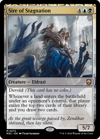 {R} Sire of Stagnation (Ripple Foil) [Modern Horizons 3 Commander][RPF M3C 272]
