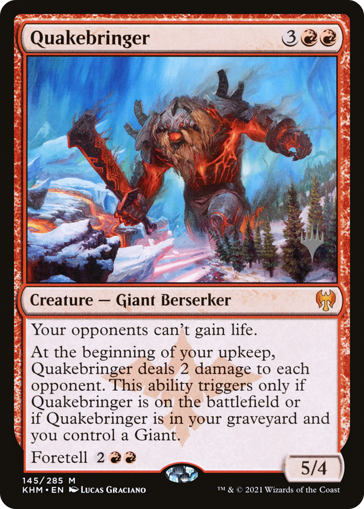 {R} Quakebringer (Promo Pack) [Kaldheim Promos][PP KHM 145]