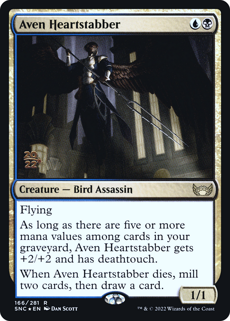 {R} Aven Heartstabber [Streets of New Capenna Prerelease Promos][PR SNC 166]