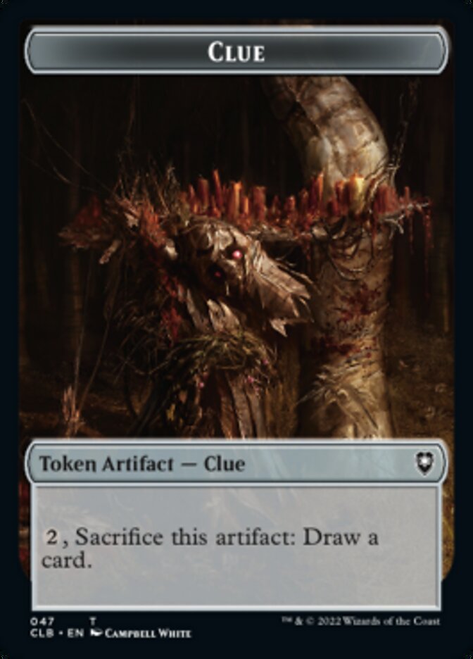 {T} Shapeshifter (022) // Clue Double-sided Token [Commander Legends: Battle for Baldur's Gate Tokens][TCLB 022]