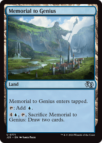 {C} Memorial to Genius [Foundations Jumpstart][J25 771]