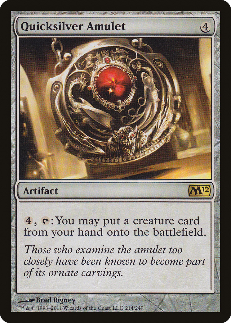 {R} Quicksilver Amulet [Magic 2012][M12 214] - Misty Mountain Games