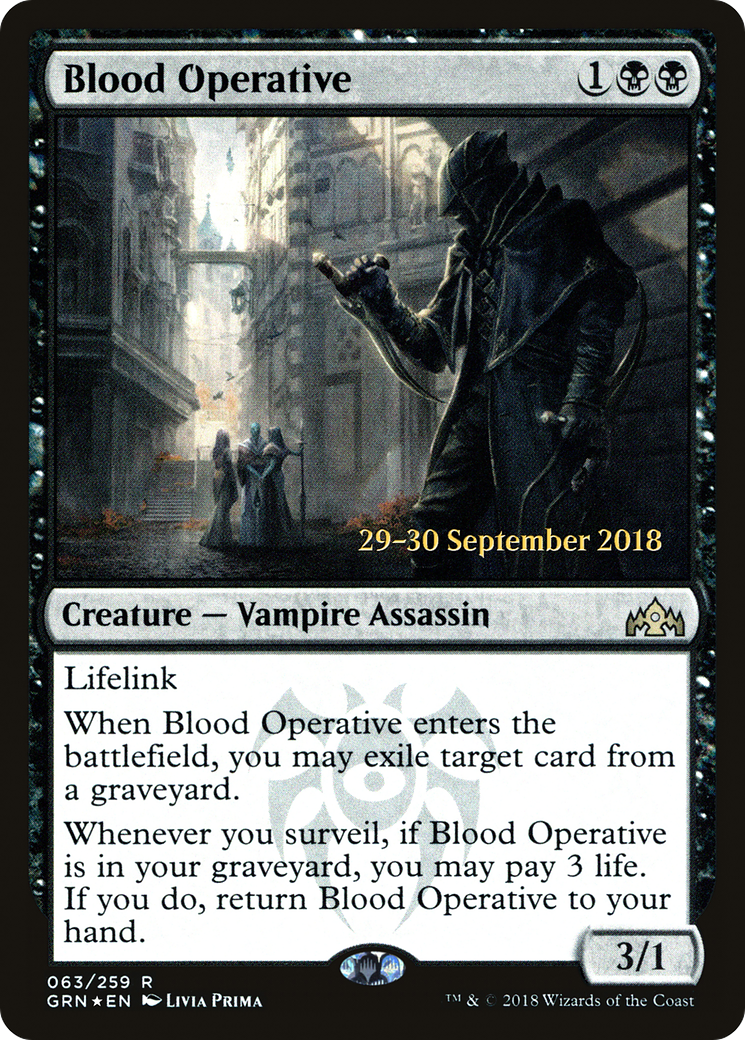 {R} Blood Operative [Guilds of Ravnica Prerelease Promos][PR GRN 063]