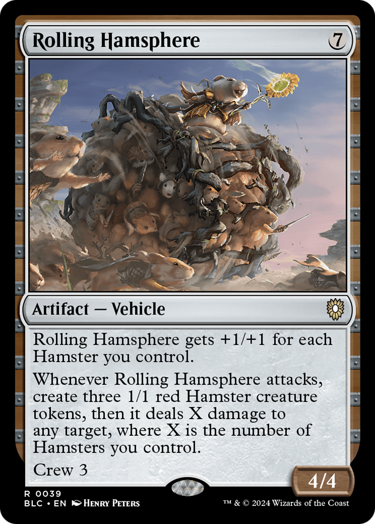 {R} Rolling Hamsphere [Bloomburrow Commander][BLC 039]